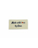 Made with love by Gran Labels large flat - 16, 32 or 48 Pack (four ribbon colours)