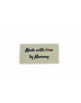 Made with love by Mummy labels large flat - 16, 32 or 48 pack (four ribbon colours)