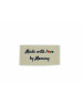Made with love by Mommy labels large flat - 16, 32 or 48 pack (four ribbon colours)