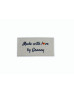 Made with love by Granny labels large flat - 16, 32 or 48 pack (four ribbon colours)