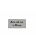 Made with love by Mammy labels large flat - 16, 32 or 48 pack (four ribbon colours)