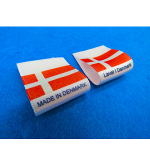 Made in Denmark/Lavet i Danmark Flag Labels