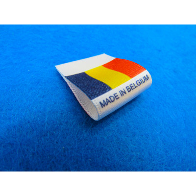Made in Belgium Flag Labels
