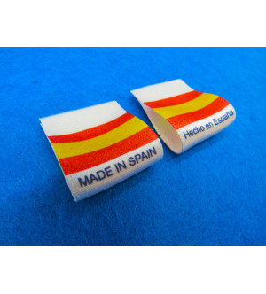 Made in Spain/Hecho en España Flag Labels