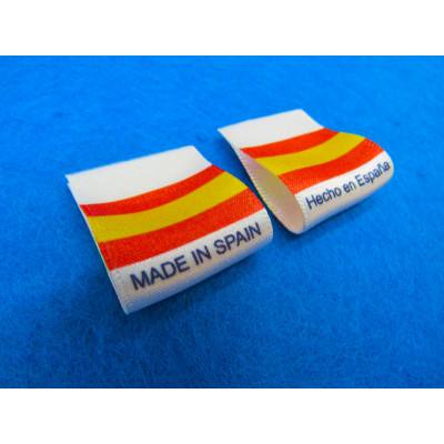 Made in Spain/Hecho en España Flag Labels