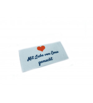 Mit Liebe von Oma-Etiketten hergestellt - 16, 32 or 48 pack (four ribbon colours)