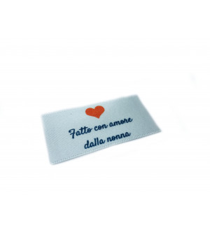 Realizzato con amore dalle etichette della nonna - 16, 32 or 48 pack (four ribbon colours)