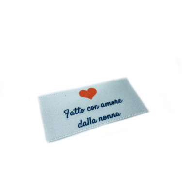 Realizzato con amore dalle etichette della nonna - 16, 32 or 48 pack (four ribbon colours)
