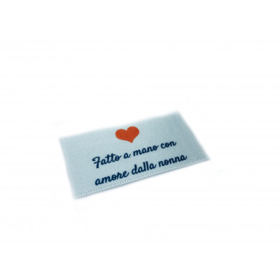 Fatto a mano con amore dalle etichette della nonna - 16, 32 or 48 pack (four ribbon colours)