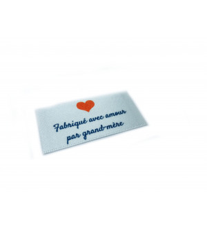 Fabriqué avec amour par les étiquettes de grand-mère - 16, 32 or 48 pack (four ribbon colours)