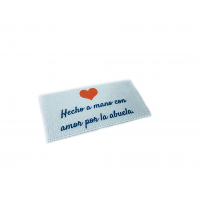 Hecho a mano con amor por las etiquetas de la abuela - 16, 32 or 48 pack (four ribbon colours)