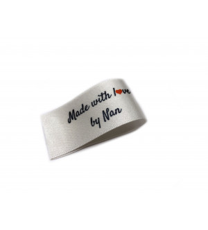 Made with love by Nan labels large fold - 16, 32 or 48 pack