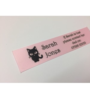 10mm & 25mm Light Pink Name Labels