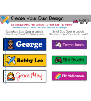 Chunky Name Labels (all sizes)