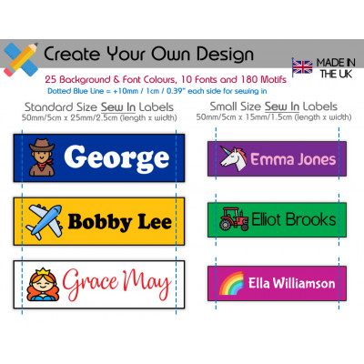 Chunky Name Labels (all sizes)