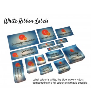 White Custom Fabric Labels - New Design