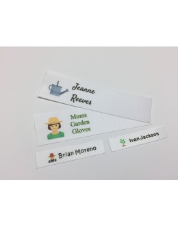 Gardening Motifs Collection Name Labels