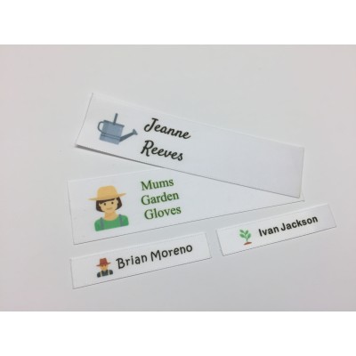 Gardening Motifs Collection Name Labels