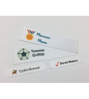 Sports Motifs Collection Name Labels