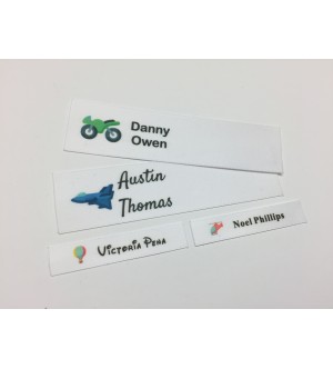 Cars, Planes, Trains & Motorcycle Motifs Collection Name Labels