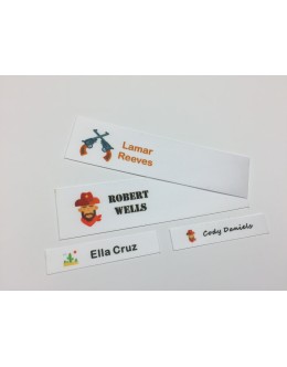 Wild West Motifs Collection Name Labels