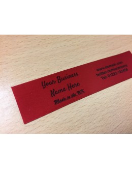 10mm & 25mm Scarlet Red Name Labels