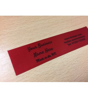 10mm & 25mm Scarlet Red Name Labels