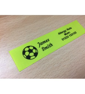 10mm & 25mm Lime Name Labels