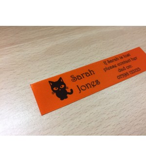 10mm & 25mm Orange Name Labels