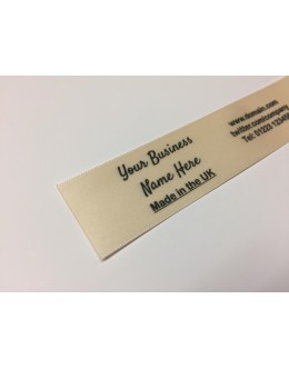 10mm & 25mm Cream Name Labels