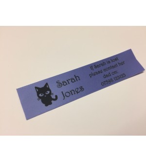 10mm & 25mm Purple Name Labels