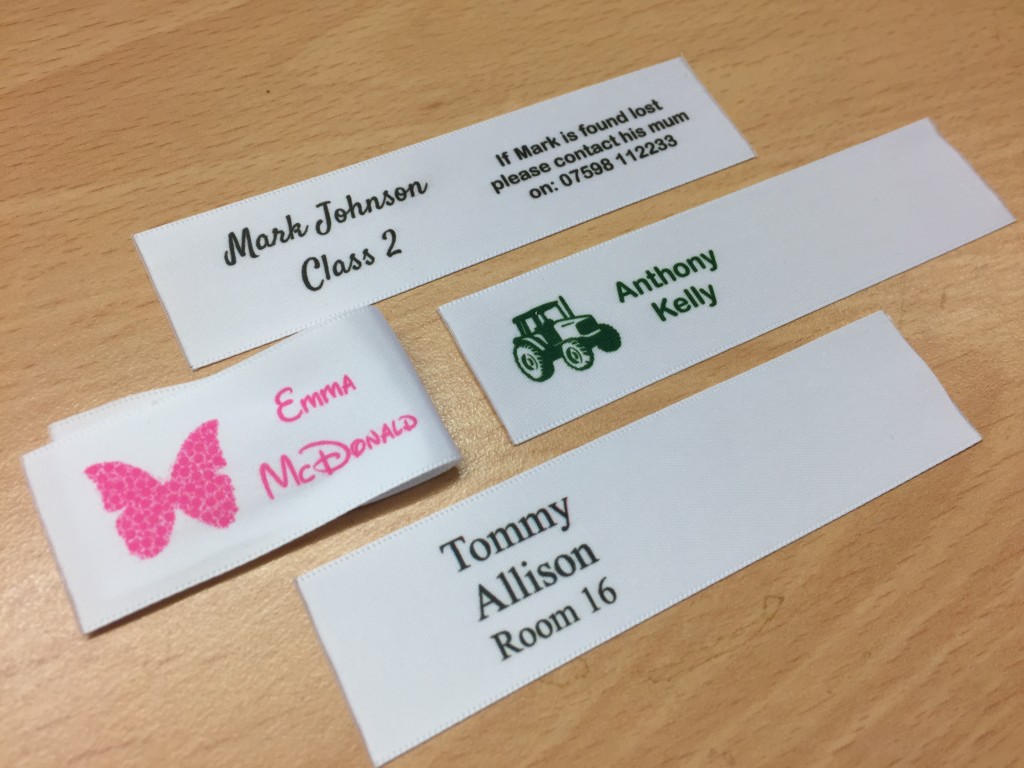25mm personalised sew in clothes name labels cambridge personalised 