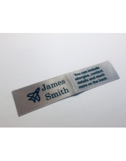 10mm & 25mm Silver Name Labels
