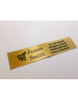 10mm & 25mm Gold Name Labels
