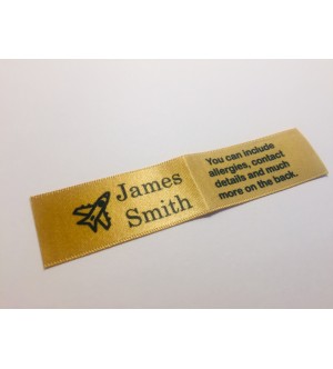 10mm & 25mm Gold Name Labels